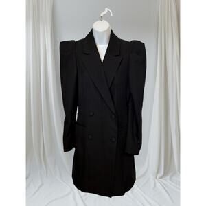 •	NWT Express Black Blazer Dress Double Breasted Size Small